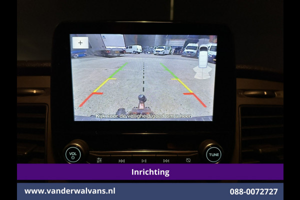 Ford Transit Custom 2.0 TDCI 130pk L2H1 Inrichting Euro6 Airco | Camera | Apple Carplay | LED | 2800kg Trekhaak | Cruisecontrol Android Auto, Stoelverwarming, Verwarmde voorruit, Parkeersensoren, Bijrijdersbank, Achterklep