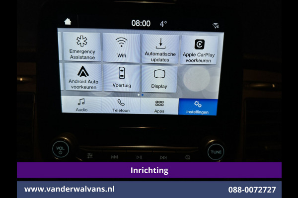 Ford Transit Custom 2.0 TDCI 130pk L2H1 Inrichting Euro6 Airco | Camera | Apple Carplay | LED | 2800kg Trekhaak | Cruisecontrol Android Auto, Stoelverwarming, Verwarmde voorruit, Parkeersensoren, Bijrijdersbank, Achterklep