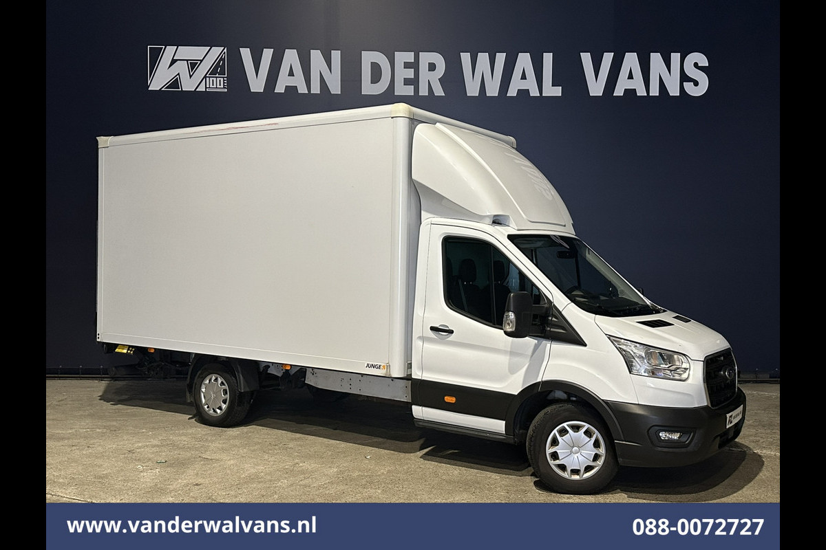 Ford Transit 2.0 TDCI 161pk Bakwagen 225cm hoog Laadklep Euro6 Airco | Camera | Cruisecontrol | 950kg laadvermogen Bijrijdersbank,