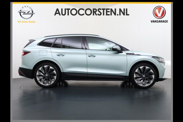 Škoda ENYAQ iV Warmtepomp Trekhaak 21"LM Apple Carplay Android 1/2 Leer Navi Ecc Camera Cruise Control SOH 93% Comfort-pakket  Privacy Glas Keyless advanced Climate-pakket Parkeer pakket 180pk iv60 1e Eigenaar Origineel Nederlandse Auto Zeer Compleet! 1.000kg trekvermogen € 48.500 nieuw