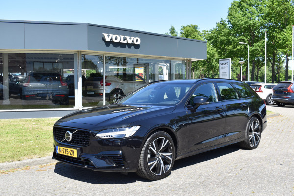 Volvo V90 T8 AWD 390PK Plug-in Hybrid R-Design | HUD | H&K | Trekhaak | Luchtvering | 360 camera | 19"LMV |