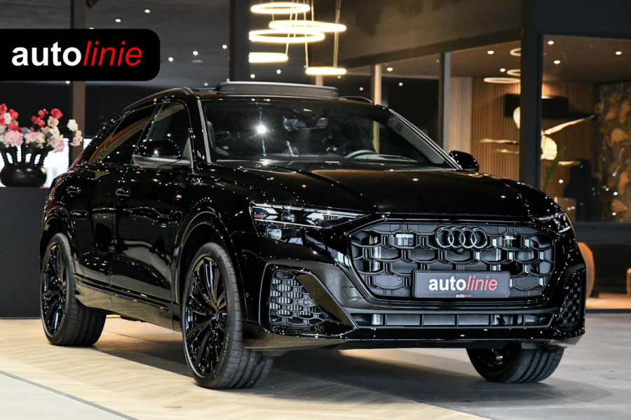 Audi Q8 60 TFSI e quattro Pro Line S Competition. RS Zetels, Massage, Carbon, 4W sturing, Softcl, Pano, Koeling, HUD, B&O, Trekh!