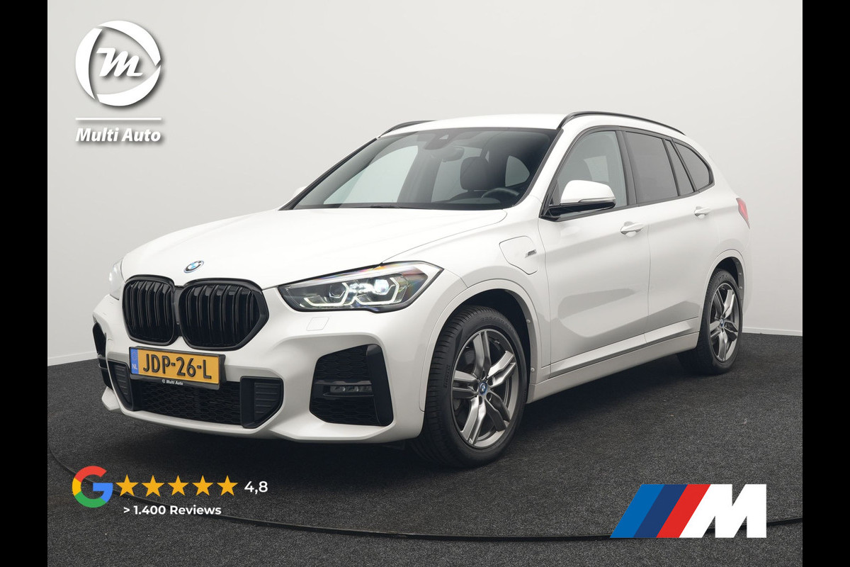 BMW X1 xDrive25e M Sport Plug In Hybrid 222pk Dealer O.H PHEV | Trekhaak Afneembaar | Cruise Control | Lederen Sportstoelen Verwarmd | Bluetooth | Sfeerverlichting | Sportstuur Leder | Navigatie | DAB | 18" LM |