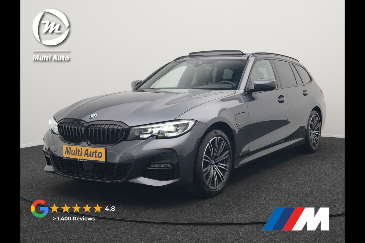 BMW 3 Serie Touring 320e M Sport Plug In Hybrid 204pk Dealer O.H. PHEV | Trekhaak Af Fabriek | Panodak | Adaptive Cruise | Alcantara Sportstoelen |  18"L.M | Apple Carplay | Keyless | Navigatie | Sfeerverlichting | Virtual | DAB |