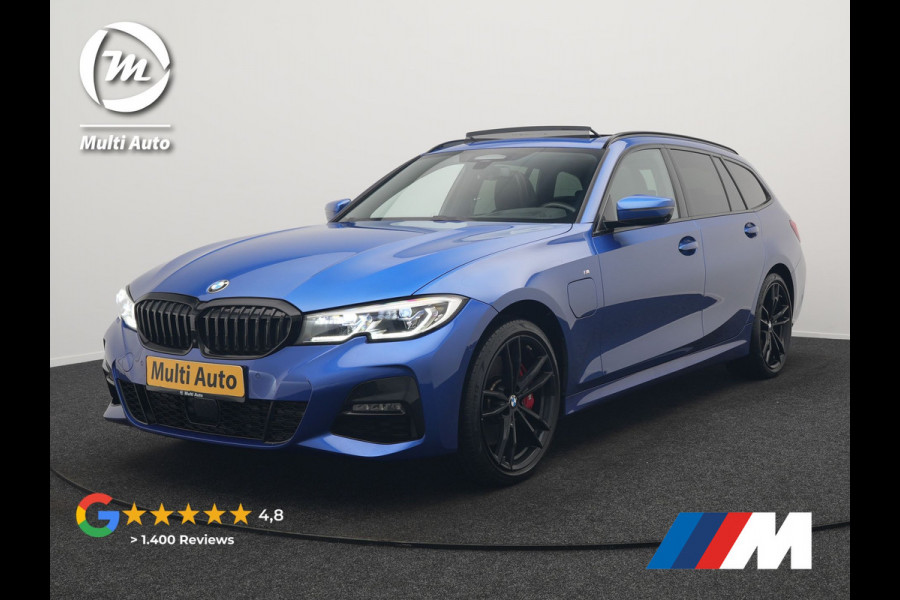 BMW 3 Serie Touring 330e M Sport Plug In Hybrid 293pk Dealer O.H. PHEV | Panodak | Head Up | 360 Camera | Adaptive Cruise | Laser LED | Harman & Kardon | Nappa Lederen Sportstoelen Memory & Verwarmd | Adaptief Onderstel | Apple Carplay | Sfeerverlichting |