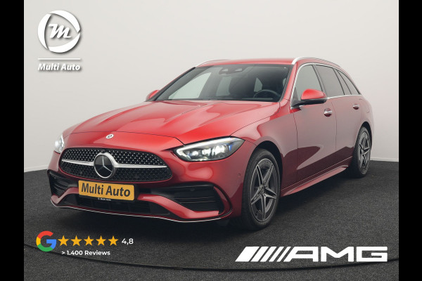 Mercedes-Benz C-Klasse Estate 300 e AMG Line Plug In Hybrid 313pk Dealer O.H PHEV | Trekhaak af Fabriek | Adaptive Cruise | 360 Camera | Digital LED  | Alcantara Sportstoelen Verwarmd | Sfeerverlichting | Keyless |