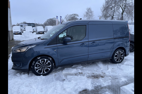 Ford Transit Connect 1.5 EcoBlue L2 Sport automaat / vaste prijs rijklaar € 14.950 ex btw / lease vanaf € 252 / dubbele schuifdeur / blauw metallic / camera / trekhaak / stoelverwarming / euro 6 !