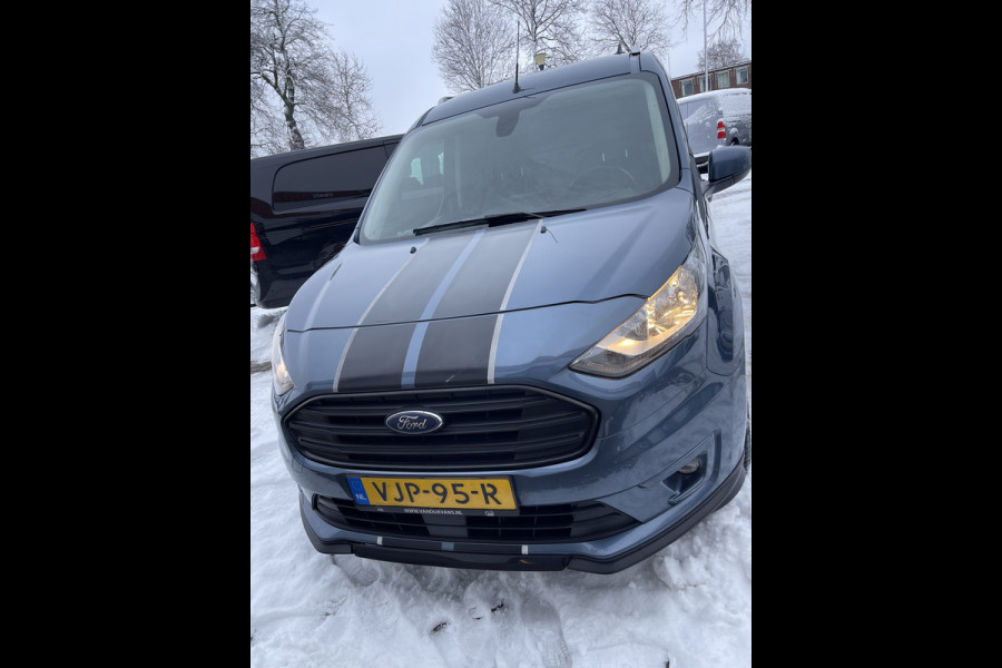 Ford Transit Connect 1.5 EcoBlue L2 Sport automaat / vaste prijs rijklaar € 14.950 ex btw / lease vanaf € 252 / dubbele schuifdeur / blauw metallic / camera / trekhaak / stoelverwarming / euro 6 !