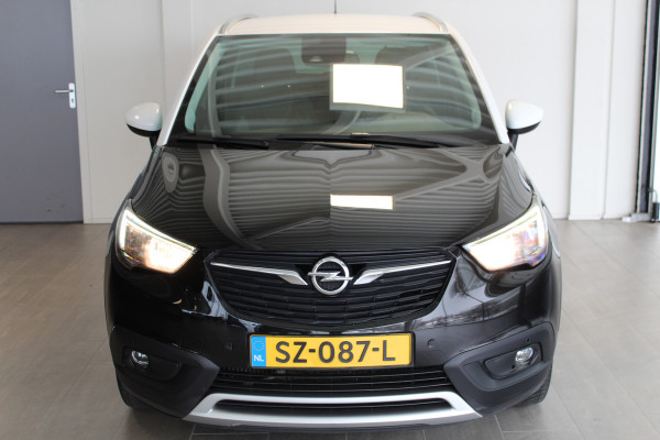 Opel Crossland X 1.2-131pk Turbo Innovation. Two tone. Erg nette en luxe hoogzitter voor nog jaren rijplezier ! Autm. airco, parkeersensoren v+a, camera, LM wielen, ergonomische voorstoelen, cruise control, side assist, navigatie, telefoonvoorb. etc.