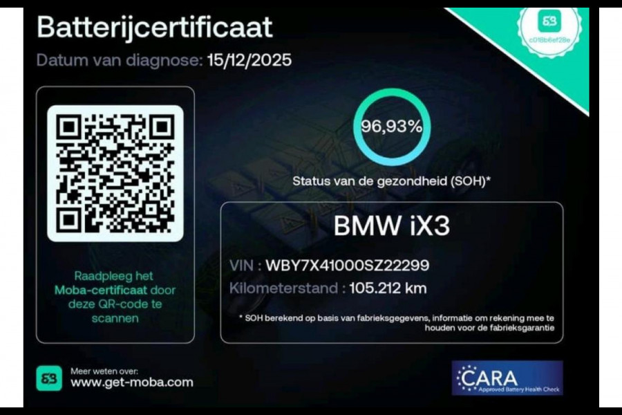 BMW iX3 High Executive 80 kWh 96,9 SOH Pano|Leder|Memory