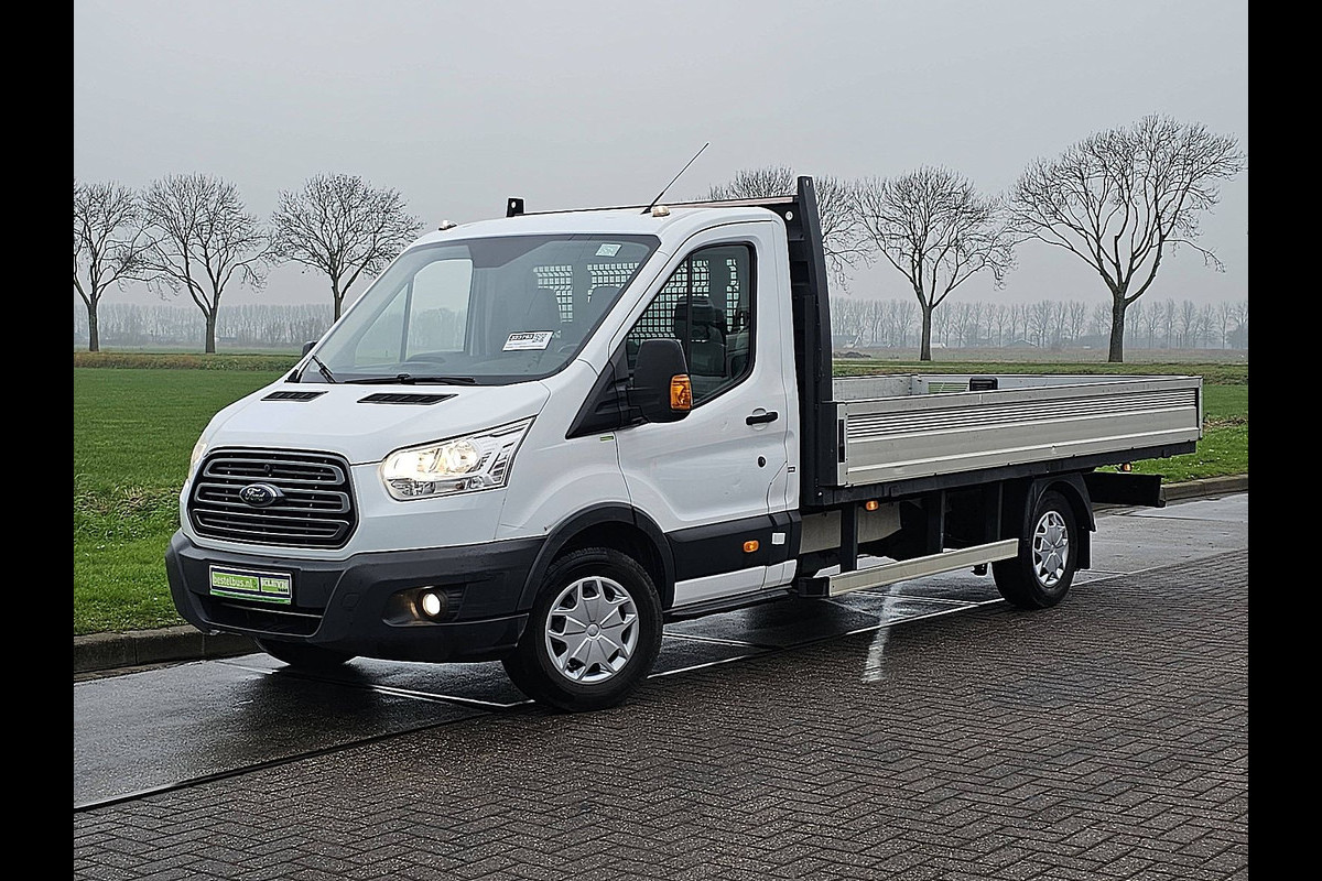 Ford Transit 350 2.0 L3 Open-Laadbak Airco Trekhaak Euro6 130Pk!