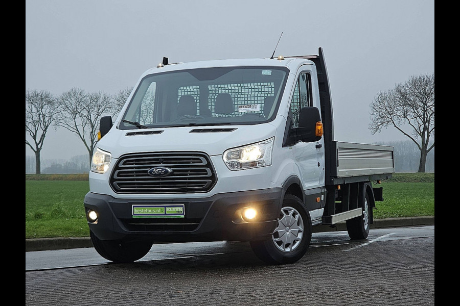 Ford Transit 350 2.0 L3 Open-Laadbak Airco Trekhaak Euro6 130Pk!