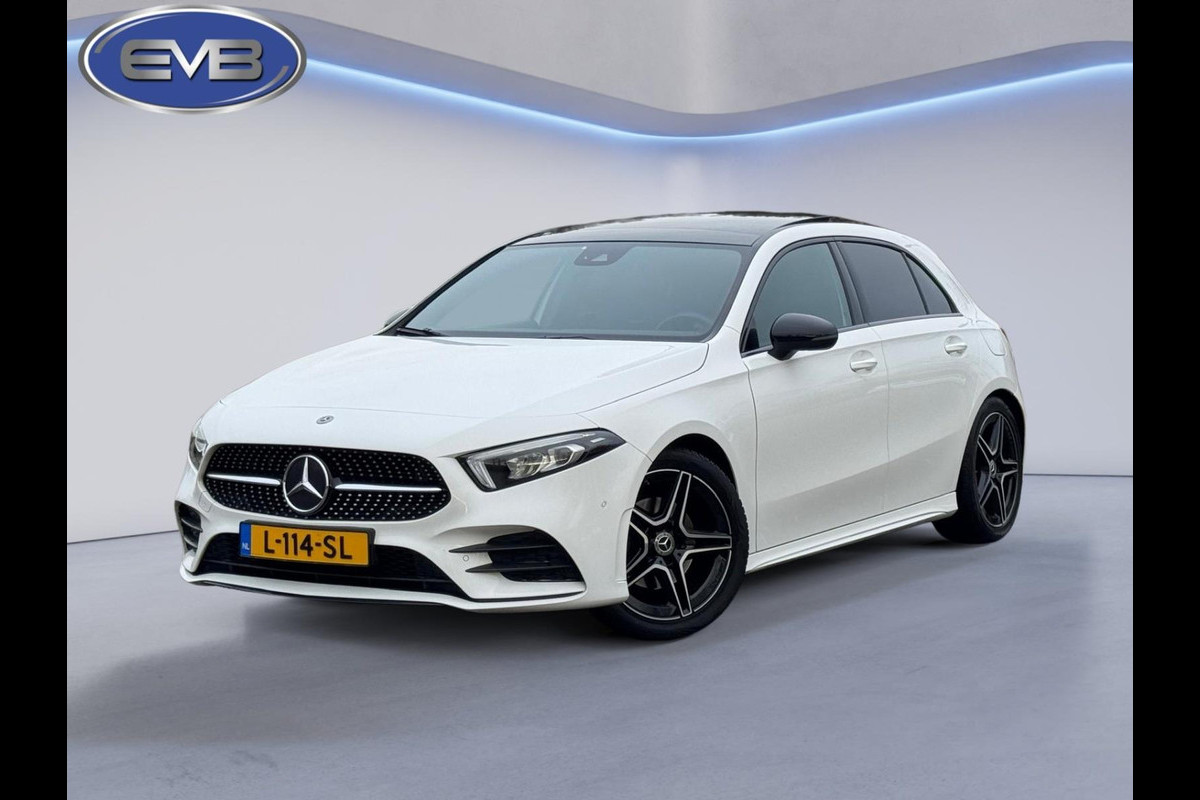 Mercedes-Benz A-Klasse 200 Business Solution 163 pk AMG styling, nieuw model, camera, sfeerverlichting, panoramadak, parelmoer wit