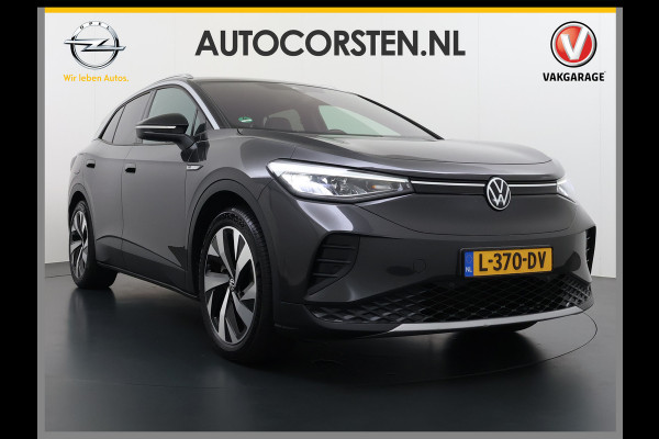 Volkswagen ID.4 204pk 1st 77kWh Trekhaak Leer/Alcantara Adap.Cruise Camera Warmtepomp Apple Carplay Android Navi Ecc Pdc-a+v Lmv 20" Stoelverwarming Led Bordherkenning Voor-Klimatisering Semi-Autopilot  Elektrisch-Wegklapbare Trekhaak App-Connect  E-sound Front-Assist Origineel Nederlandse Auto SOH 86%