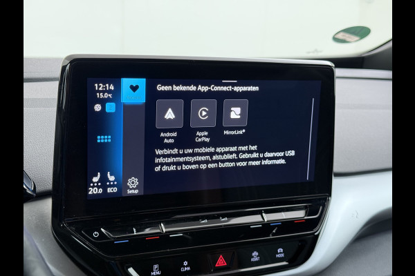 Volkswagen ID.4 204pk 1st 77kWh Trekhaak Leer/Alcantara Adap.Cruise Camera Warmtepomp Apple Carplay Android Navi Ecc Pdc-a+v Lmv 20" Stoelverwarming Led Bordherkenning Voor-Klimatisering Semi-Autopilot  Elektrisch-Wegklapbare Trekhaak App-Connect  E-sound Front-Assist Origineel Nederlandse Auto SOH 86%