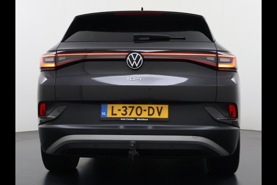 Volkswagen ID.4 204pk 1st 77kWh Trekhaak Leer/Alcantara Adap.Cruise Camera Warmtepomp Apple Carplay Android Navi Ecc Pdc-a+v Lmv 20" Stoelverwarming Led Bordherkenning Voor-Klimatisering Semi-Autopilot  Elektrisch-Wegklapbare Trekhaak App-Connect  E-sound Front-Assist Origineel Nederlandse Auto SOH 86%