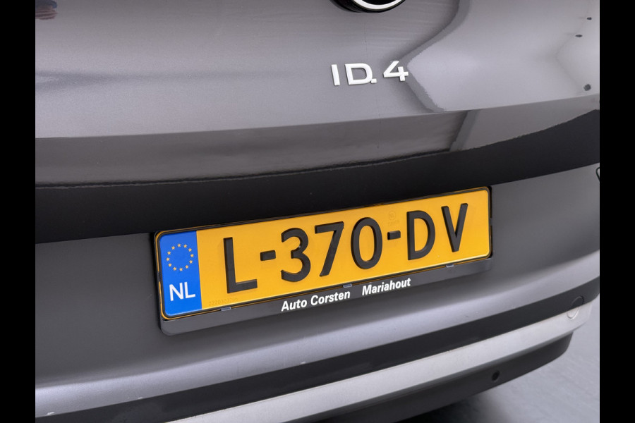 Volkswagen ID.4 204pk 1st 77kWh Trekhaak Leer/Alcantara Adap.Cruise Camera Warmtepomp Apple Carplay Android Navi Ecc Pdc-a+v Lmv 20" Stoelverwarming Led Bordherkenning Voor-Klimatisering Semi-Autopilot  Elektrisch-Wegklapbare Trekhaak App-Connect  E-sound Front-Assist Origineel Nederlandse Auto SOH 86%