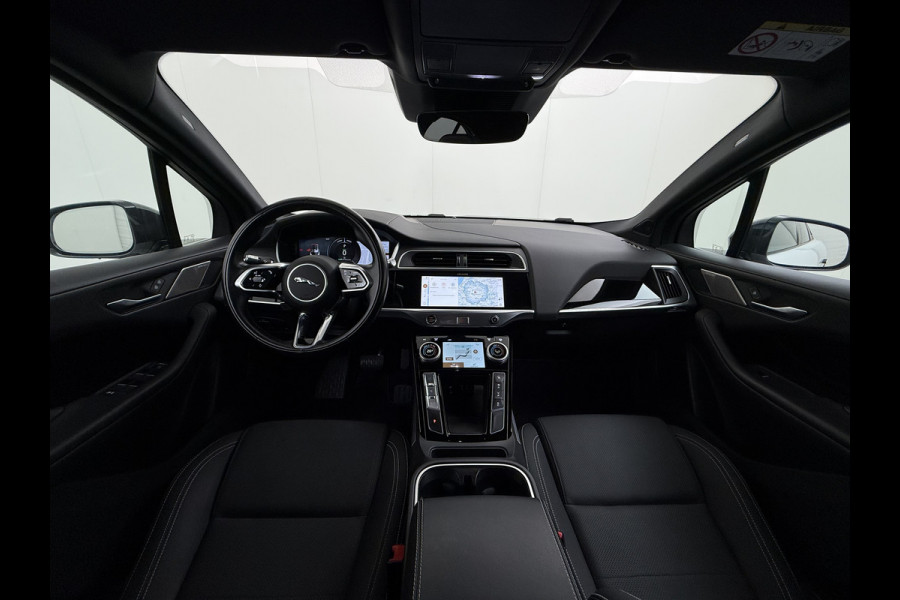 Jaguar I-PACE EV320PK 90kWh Leer Pano-Dak 360°Camera 20"LM Meridian™-Sound Apple Carplay Android Navi Ecc Pdc S Business Pack Keyless Stoelverwarming Rode-Remklauwen Elek.Achterklep Led Privacy Glas Cruise Control Rijstrooksensor Origineel Nederlandse Auto Dealeronderhouden 3 FASE LADEN 320pk 500Nm