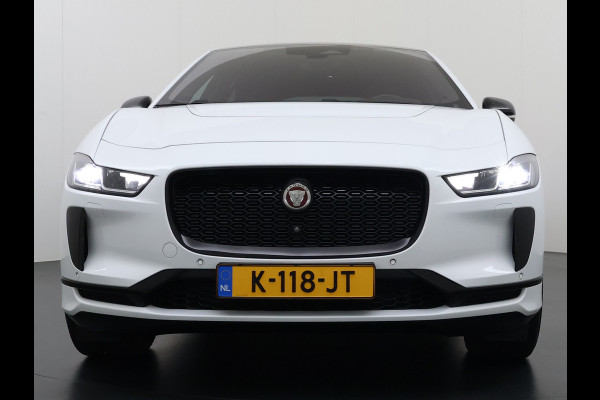 Jaguar I-PACE EV320PK 90kWh Leer Pano-Dak 360°Camera 20"LM Meridian™-Sound Apple Carplay Android Navi Ecc Pdc S Business Pack Keyless Stoelverwarming Rode-Remklauwen Elek.Achterklep Led Privacy Glas Cruise Control Rijstrooksensor Origineel Nederlandse Auto Dealeronderhouden 3 FASE LADEN 320pk 500Nm