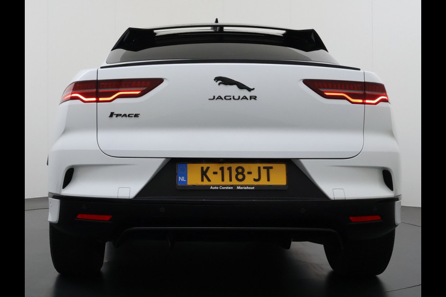 Jaguar I-PACE EV320PK 90kWh Leer Pano-Dak 360°Camera 20"LM Meridian™-Sound Apple Carplay Android Navi Ecc Pdc S Business Pack Keyless Stoelverwarming Rode-Remklauwen Elek.Achterklep Led Privacy Glas Cruise Control Rijstrooksensor Origineel Nederlandse Auto Dealeronderhouden 3 FASE LADEN 320pk 500Nm