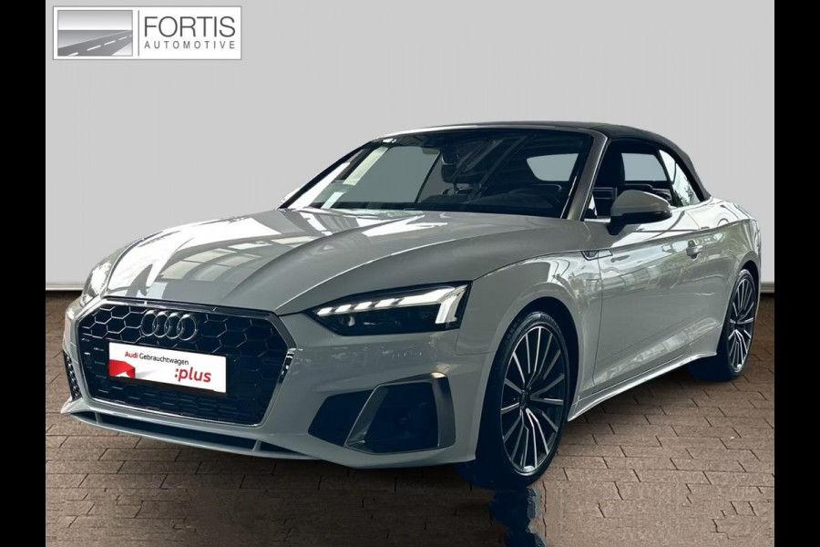 Audi A5 Cabriolet 40 TFSI S-LINE ** MATRIX, NAVI+, LEDER, TREKH, NEKVERW, 19-inch LMV, VIRTUAL ** 1e EIG - UNFALLFREI - € 31.000,= onder NP ** ** INFORMEER OOK NAAR ONZE AANTREKKELIJKE FINANCIAL-LEASE TARIEVEN **