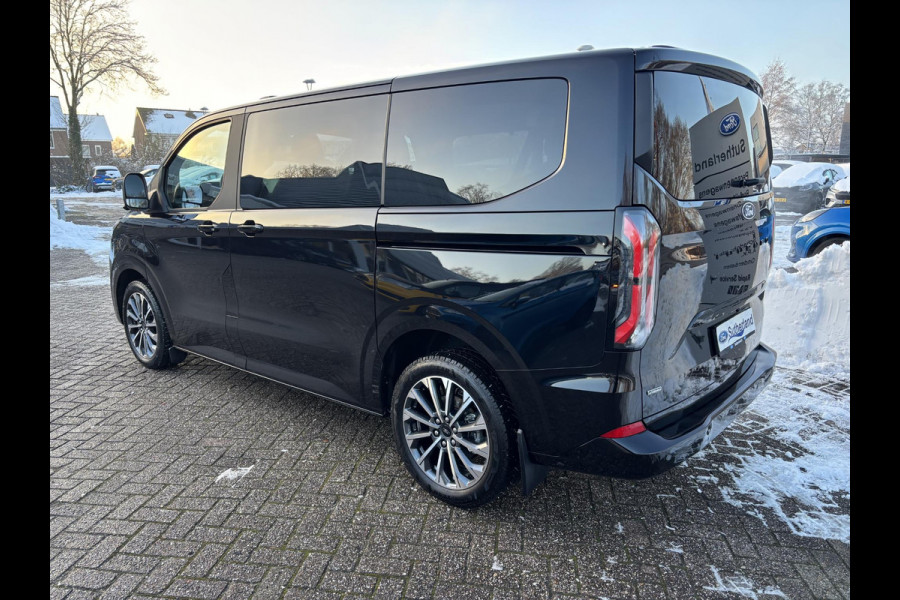 Ford Transit Custom Tourneo 340 2.5 PHEV L1H1 Titanium X | SCI | 233pk | Ergonomische Lederen Stoelen | Elektrische schuifdeuren links en rechts | Prijs is incl. BTW/BPM | Stuur/Stoelverwarming | Trekhaak Wegklapbaar | B&O Play | Verlengde Fabrieksgarantie tot 05-2029