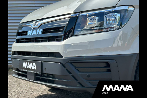 MAN TGE 35 2.0 3.140 140PK Automaat Ascot Gray Airco Cruise Navi Car-Plat Trekhaak Sensoren Camera Multifunctioneel stuurwiel Lane-assis