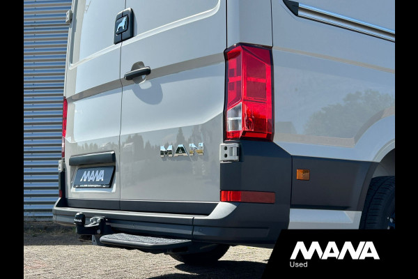 MAN TGE 35 2.0 3.140 140PK Automaat Ascot Gray Airco Cruise Navi Car-Plat Trekhaak Sensoren Camera Multifunctioneel stuurwiel Lane-assis