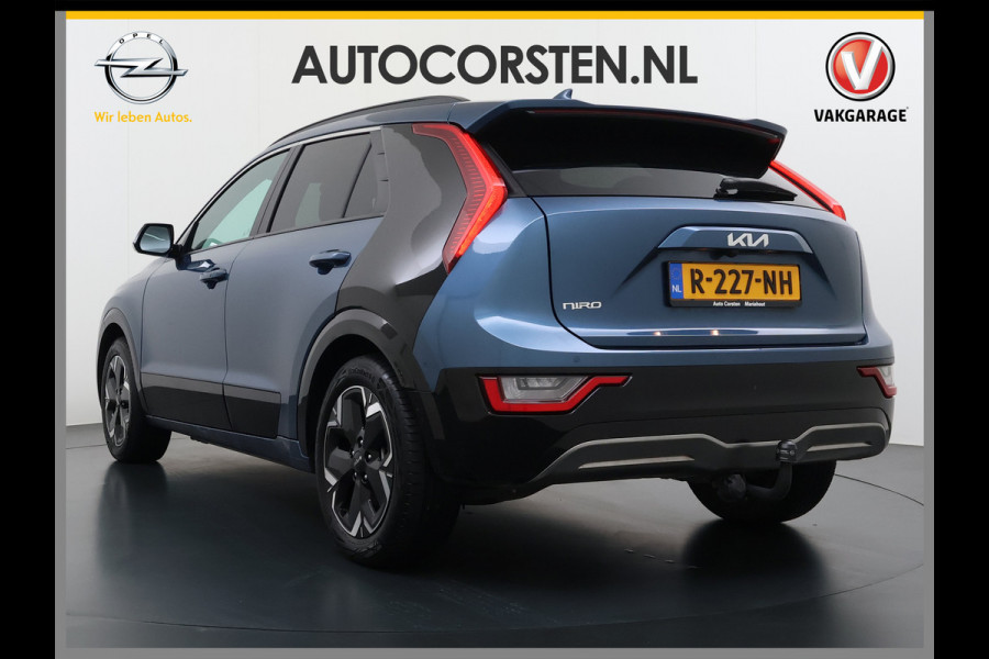 Kia Niro EV ExecutiveLine 64.8 kWh Trekhaak Leder SOH 98.5% Schuif-/kanteldak Adap.Cruise Camera Head-Up Display Apple Carplay Android Auto  Elek.Stoelen-Verwarmd/gekoeld+Memory Elek.Achterklep Stuurverwarming Lane Assist DAB 1e Eigenaar Origineel Nederlandse Auto Fabrieksgarantie tot 25-10-2029/150.000km € 50.000 nieuw!