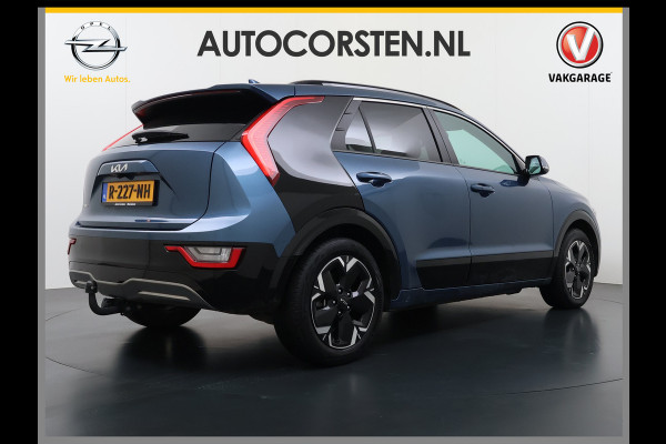 Kia Niro EV ExecutiveLine 64.8 kWh Trekhaak Leder SOH 98.5% Schuif-/kanteldak Adap.Cruise Camera Head-Up Display Apple Carplay Android Auto  Elek.Stoelen-Verwarmd/gekoeld+Memory Elek.Achterklep Stuurverwarming Lane Assist DAB 1e Eigenaar Origineel Nederlandse Auto Fabrieksgarantie tot 25-10-2029/150.000km € 50.000 nieuw!