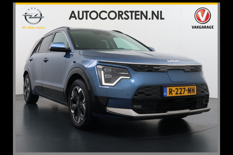 Kia Niro EV ExecutiveLine 64.8 kWh Trekhaak Leder SOH 98.5% Schuif-/kanteldak Adap.Cruise Camera Head-Up Display Apple Carplay Android Auto  Elek.Stoelen-Verwarmd/gekoeld+Memory Elek.Achterklep Stuurverwarming Lane Assist DAB 1e Eigenaar Origineel Nederlandse Auto Fabrieksgarantie tot 25-10-2029/150.000km € 50.000 nieuw!