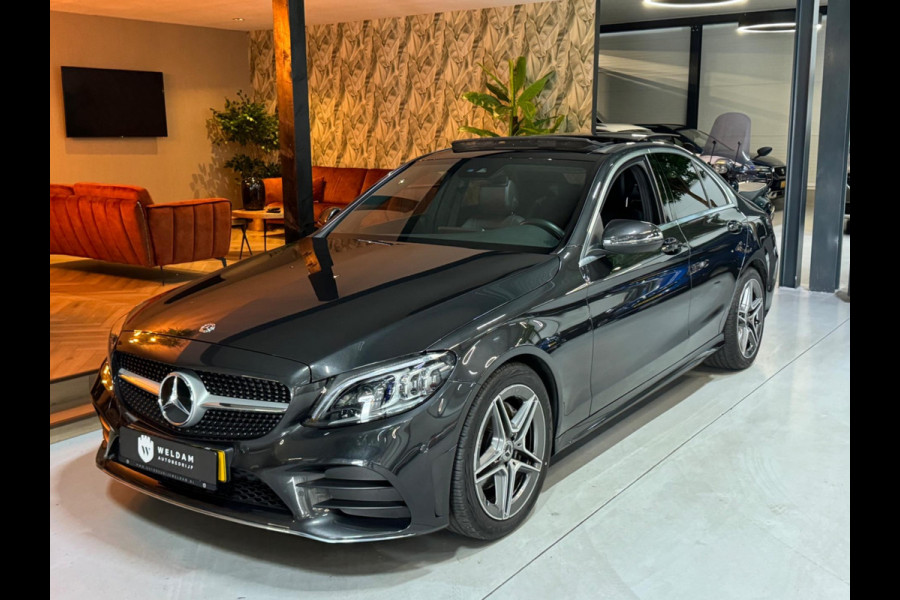 Mercedes-Benz C-Klasse 200 Business Solution AMG Garantie NAP Pano Camera PDC Cruise Digitale Cockpit Sfeer Clima Navi Rijklaar
