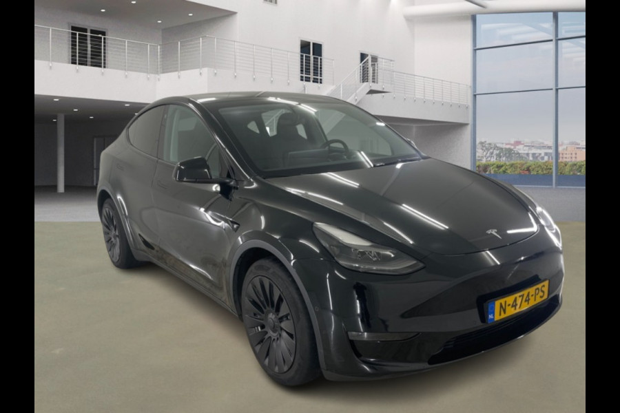Tesla Model Y Long Range AWD 75 kWh FSD Leer Pano.dak 360° Black Warmtepomp