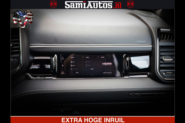 Dodge Ram 1500 Limited Night High Output 540HP 706Nm | Massage + Full Option | De Meest Luxe en Volle Pick-Up in zijn Klasse | Comfortabele Dubbele Cabine met Royale 5 Zitplaatsen | BPM vrij | Nu Leverbaar uit Voorraad | Voorraad Nr 2351 - 7478
