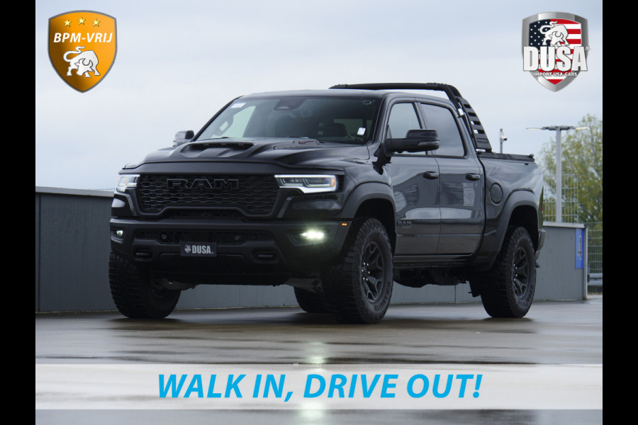 Dodge Ram | RHO | 3.0L Twin-Turbo I6 | 4x4 | Crew Cab | Black Edition | Panoramadak | 14,4-inch Touchscreen | Passenger Display | Getoonde accessoires zijn verkrijgbaar tegen meerprijs