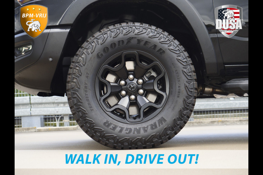 Dodge Ram | 1500 | Rebel | Night | 4x4 | Crew Cab | 3.0L Twin-turbo I6 | BPM-VRIJ  | Pano | Harman Kardon | Leder interieur Getoonde accessoires zijn verkrijgbaar tegen meerprijs