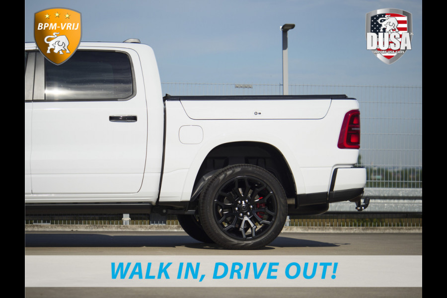 Dodge Ram | 1500 | Limited | Night | 3.0L Twin-Turbo I6 | High Output | | Passenger Display | 14,4 Touch Screen | Harman Kardon | RAMBOX Getoonde accessoires zijn verkrijgbaar tegen meerprijs