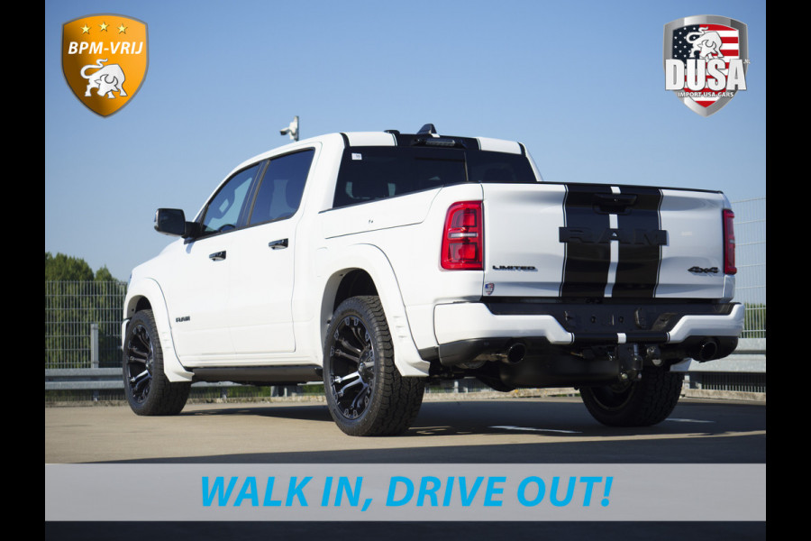 Dodge Ram | 1500 | Limited | 3.0L Twin-Turbo I6 | High Output | BPM-VRIJ | Passenger Display | 14,4 Touch Screen | RAMBOX Getoonde accessoires zijn verkrijgbaar tegen meerprijs