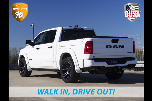 Dodge Ram | 1500 | Limited | Night | 3.0L Twin-Turbo I6 | High Output | BPM-VRIJ | Passenger Display | 14,4 Touch Screen | Harman Kardon | RAMBOX Getoonde accessoires zijn verkrijgbaar tegen meerprijs