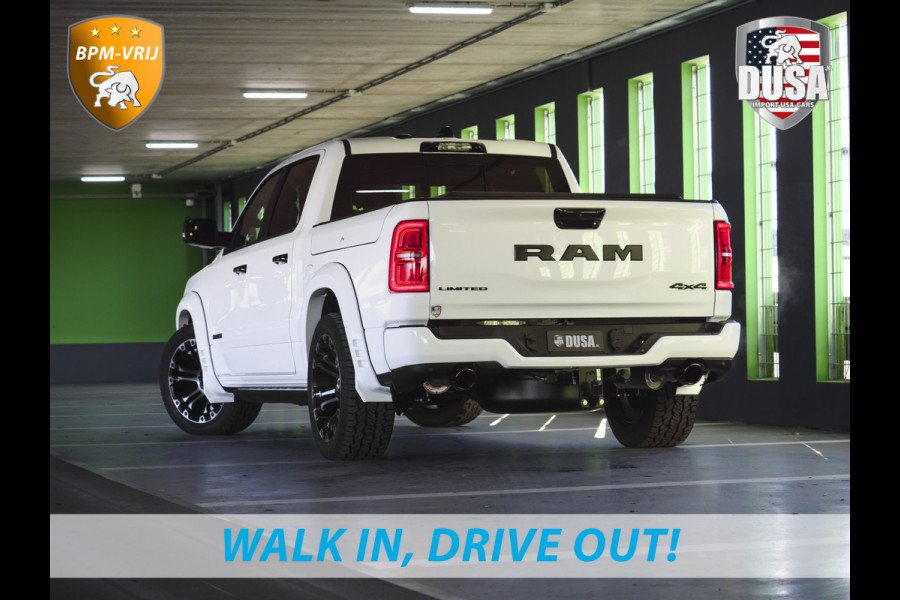 Dodge Ram | 1500 | Limited | Night | 3.0L Twin-Turbo I6 | High Output | BPM-VRIJ | Passenger Display | 14,4 Touch Screen | Harman Kardon | RAMBOX Getoonde accessoires zijn verkrijgbaar tegen meerprijs