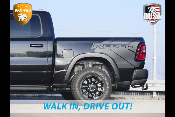 Dodge Ram | 1500 | Rebel | Premium | 4x4 | Crew Cab | 3.0L Twin-turbo I6 | BPM-VRIJ | 10,2 inch Passenger Screen | Harman Kardon | Getoonde accessoires zijn verkrijgbaar tegen meerprijs