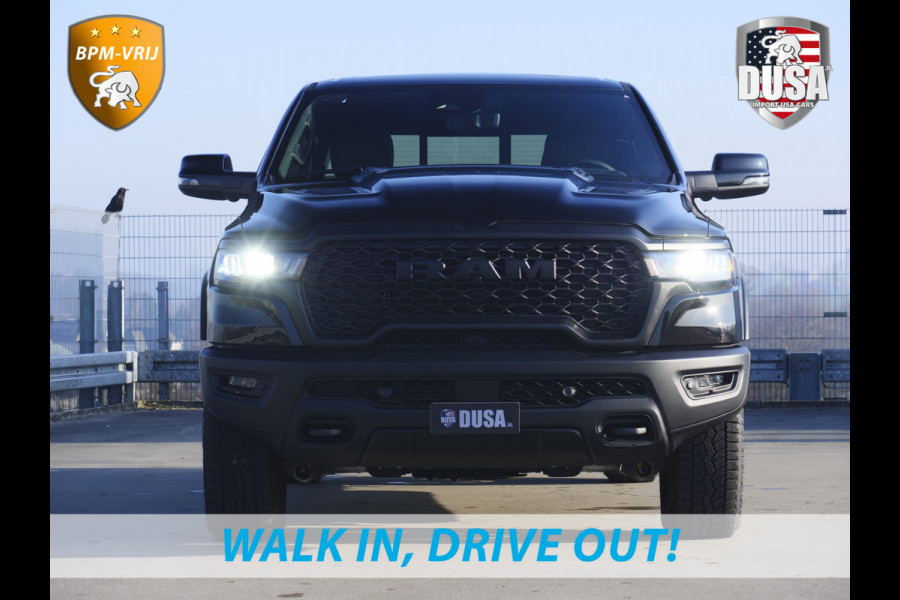 Dodge Ram | 1500 | Rebel | Premium | 4x4 | Crew Cab | 3.0L Twin-turbo I6 | BPM-VRIJ | 10,2 inch Passenger Screen | Harman Kardon | Getoonde accessoires zijn verkrijgbaar tegen meerprijs