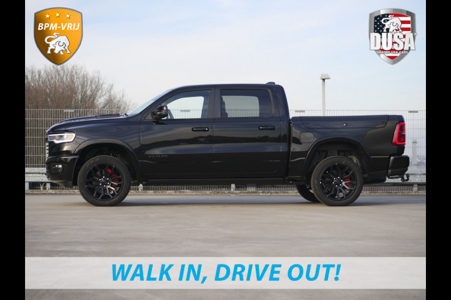 Dodge Ram | 1500 | Limited | Night | 3.0L Twin-Turbo I6 | High Output | BPM-VRIJ | Passenger Display | 14,4 Touch Screen | RAMBOX Getoonde accessoires zijn verkrijgbaar tegen meerprijs