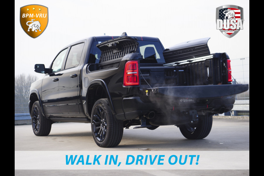 Dodge Ram | 1500 | Limited | Night | 3.0L Twin-Turbo I6 | High Output | BPM-VRIJ | Passenger Display | 14,4 Touch Screen | RAMBOX Getoonde accessoires zijn verkrijgbaar tegen meerprijs