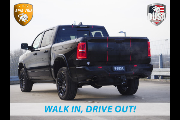 Dodge Ram | 1500 | Limited | Night | 3.0L Twin-Turbo I6 | High Output | BPM-VRIJ | Passenger Display | 14,4 Touch Screen | RAMBOX Getoonde accessoires zijn verkrijgbaar tegen meerprijs