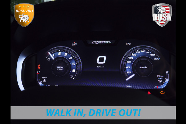 Dodge Ram | 1500 | Rebel | Premium | 4x4 | Crew Cab | 3.0L Twin-turbo I6 | BPM-VRIJ | 14,4 inch Touchscreen | Panorama | Harman Kardon | Getoonde accessoires zijn verkrijgbaar tegen meerprijs