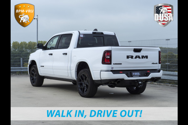 Dodge Ram 1500 | Laramie | Premium Night | 3.0L I6 Hurricane | Crew Cab | 4X4 | BPM VRIJ | Niveau regeling | Passenger Display | Getoonde accessoires zijn verkrijgbaar tegen meerprijs