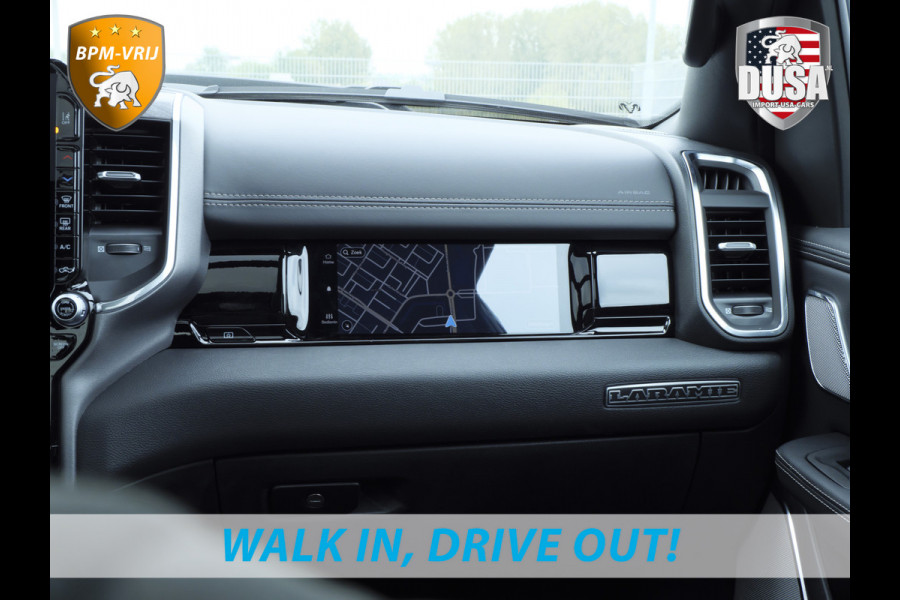 Dodge Ram 1500 | Laramie | Premium Night | 3.0L I6 Hurricane | Crew Cab | 4X4 | BPM VRIJ | Niveau regeling | Passenger Display | Getoonde accessoires zijn verkrijgbaar tegen meerprijs