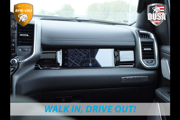 Dodge Ram 1500 | Laramie | Premium Night | 3.0L I6 Hurricane | Crew Cab | 4X4 | BPM VRIJ | Niveau regeling | Passenger Display | Getoonde accessoires zijn verkrijgbaar tegen meerprijs