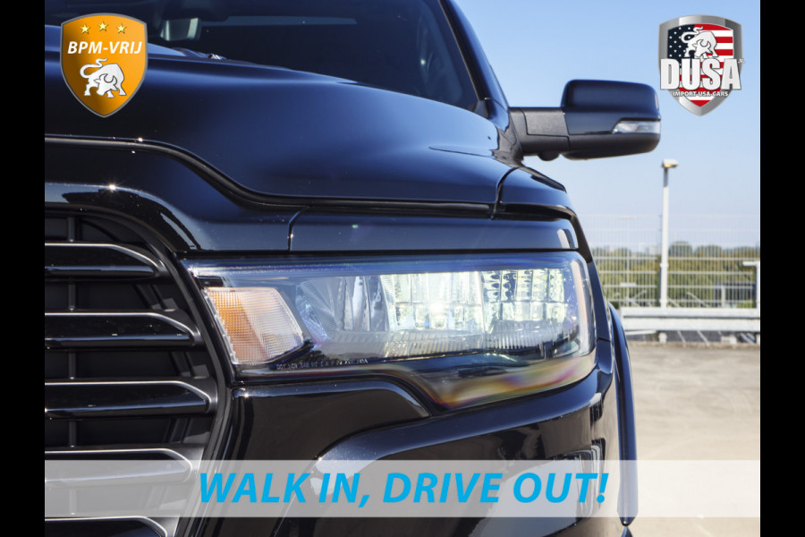 Dodge Ram 1500 | Laramie | Premium Night | 3.0L I6 Hurricane | Crew Cab | 4X4 | BPM VRIJ | Niveau regeling | 14,4-inch Touchscreen | LPG | Getoonde accessoires zijn verkrijgbaar tegen meerprijs